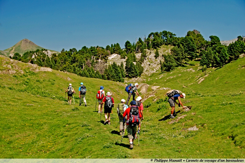 Traversée des Pyrénées par la HRP (trekking). France, Midi-Pyrénées