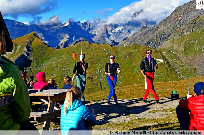 Spectacle Dos Mundos al-Arte, refuge de la Valette, Pralognan-la-Vanoise (Savoie, France)
