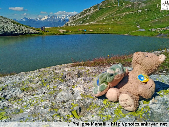 Le Duo Solidaire au lac des Moutons, Les Arcs (Peisey-Nancroix, Savoie, France)