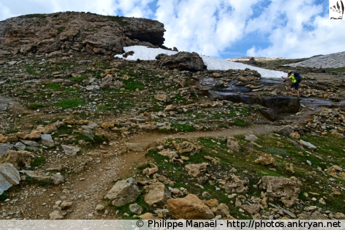 Sentier GR55 du col de la Leisse (Vanoise, Savoie, France)