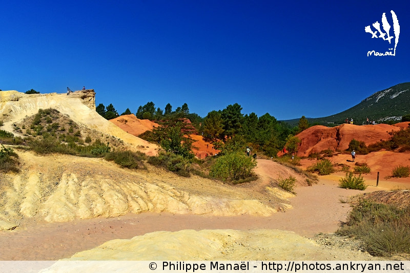 Le Colorado provençal de Rustrel dans le Luberon (Provence, Vaucluse, France)